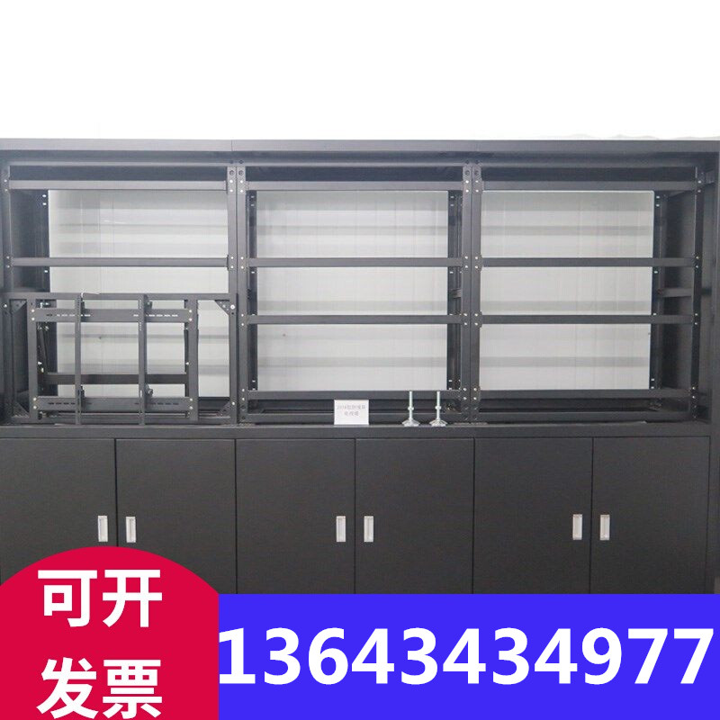 Splicing Screen Wall-mounted Bracket Liquid Crystal Floor Cabinet Custom Haikang 46 Inch Assembly Cabinet Monitor TV Wall Enclosure-Taobao