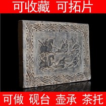 Han Dynasty brick portrait brick Han Dynasty horse-drawn cart brick mural antique brick ancient building decoration portrait stone