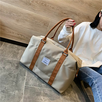 Large-capacity travel bag women's sports fitness bag luggage storage bag crossbody bag portable maternity handbag canvas bag