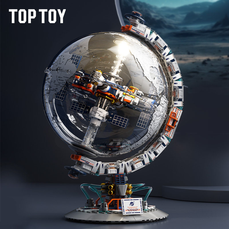 toptoy Китай Строительные блоки Рассвет Глобус Строительные блоки Украшения Космическая ракета Игрушки Сборка головоломки Подарок на выпускной