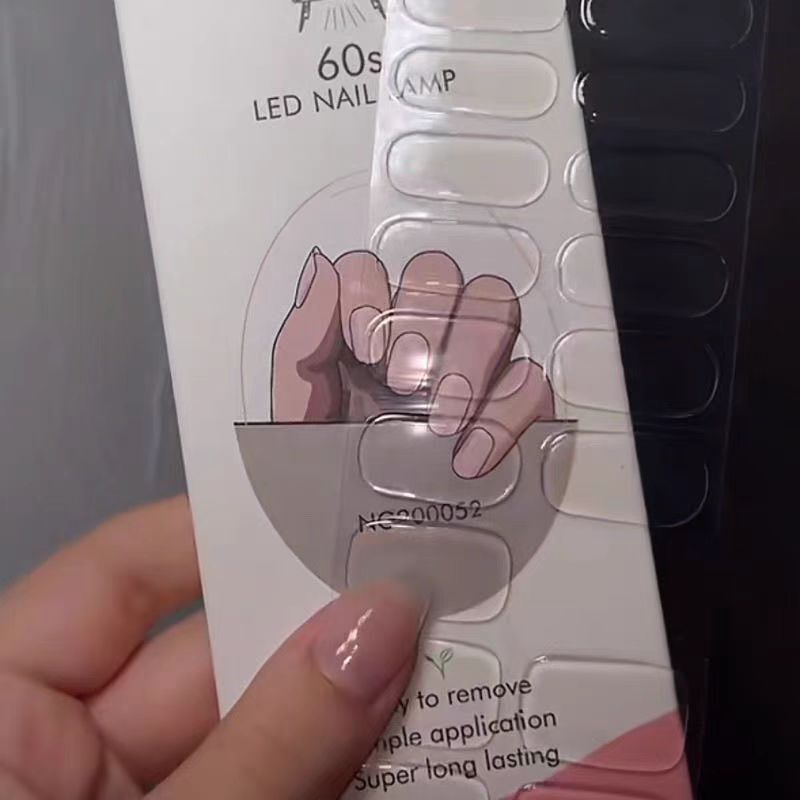 [Extendable Series] Semi-Cured Uv Nail Gel Transparent Gel Stickers That Harden When Exposed to Light, Nail Art Stickers