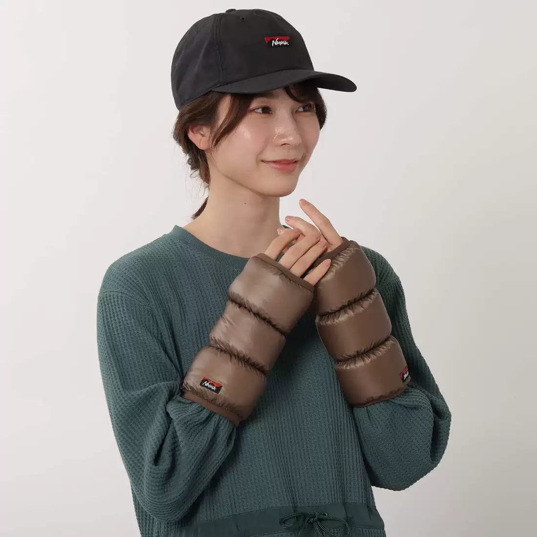[Японские NANGA горная серия DOWN WRIST GAITERS зимние наружные тёплые удлинённые манжеты перчаток с пухом]