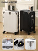 Luggage Suitcase Aluminum Frame 20 Trolley Case Universal Wheels 24 for Women and Men Students 26 Durable Password 28inch Leather Case