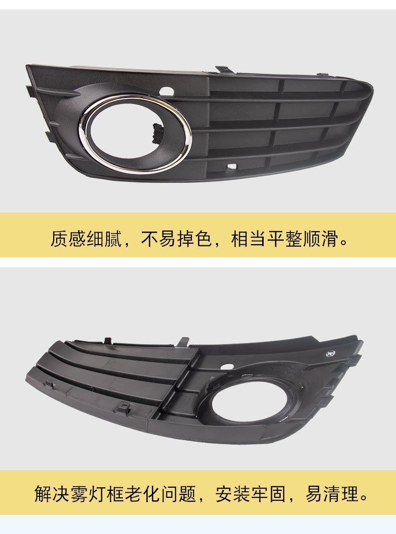 Suitable for 08-22 Audi A4L fog lamp frame sports anti-fog lamp net grille front bumper lower middle net cover