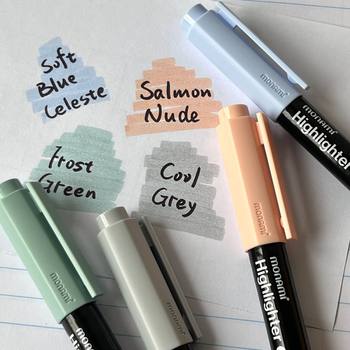 New korean munami morandi color highlighter pen