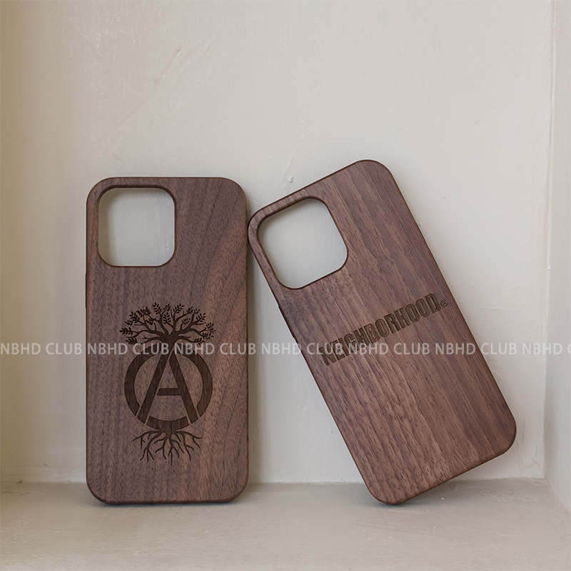 Nbhd Trendy Walnut Wood Phone Case Suitable for Apple iPhone 17 Pro Max Solid Wood Protective Cover 17 Pro Wooden Full-Cover High-End Anti-Drop 17 Air