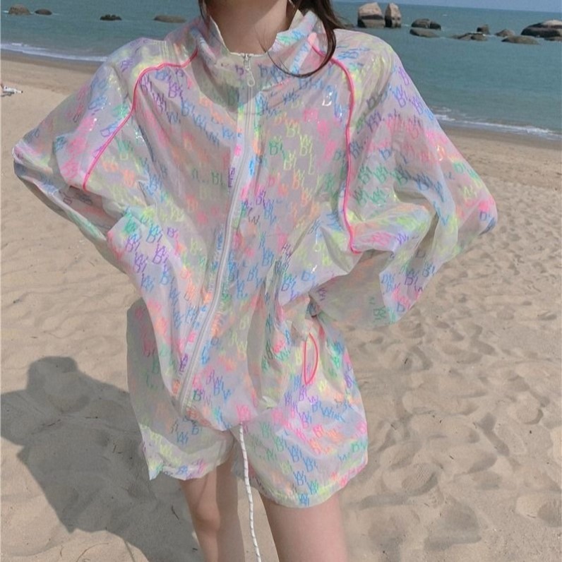 Sunscreen suit women's summer style summer fashion foreign style fashionable new women's clothing 2022 trendy two-piece sunscreen suit