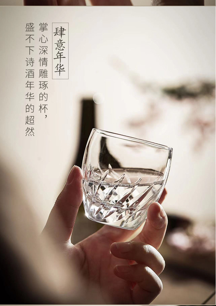 Ликер Cup 日本进口东洋佐佐木手工切子白酒杯烈酒杯一口杯二两杯日式 家用 ANCE