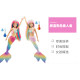 Barbie ຊຸດ mermaid ປ່ຽນສີທີ່ລະອຽດອ່ອນກັບອຸນຫະພູມແຊ່ນ້ໍາແລະຫຼີ້ນຕູ້ໃສ່ຖົງຂອງຂວັນໂຮງຮຽນເຈົ້າຍິງຂອງເຈົ້າຍິງ