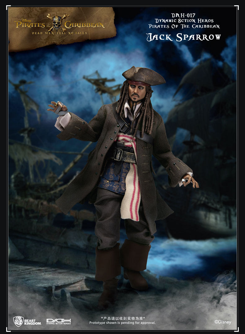 Beast Kingdom DAH-017 Pirate Of The Caribbean Captain Jack Sparrow