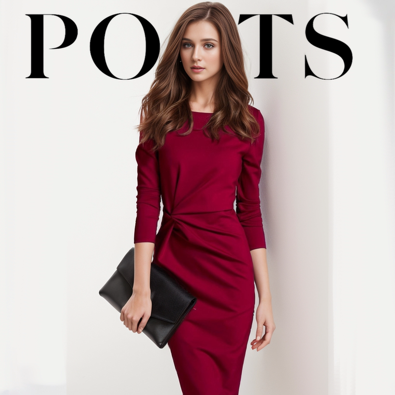 International First-Line Brand Celebrity Fashion Dress, Long-Sleeved, Slim-Fitting, Elegant Ol Bodycon Party Dress International First-Line Brand Celebrity Fashion Dress, Long-Sleeved, Slim-Fitting, Elegant Ol Bodycon Party Dress