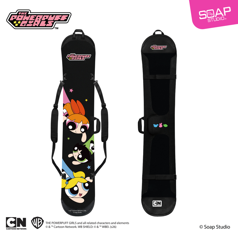 [Powerpuff Girls Collaboration] Single-Board Dumpling Skin-Style Storage Bag, Thickened Single-Shoulder Snowboard Protective Cover, Ski Bag