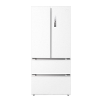 Midea 508L white double-open French four-door first-class double-cycle household air-cooled frost-free embedded refrigerator