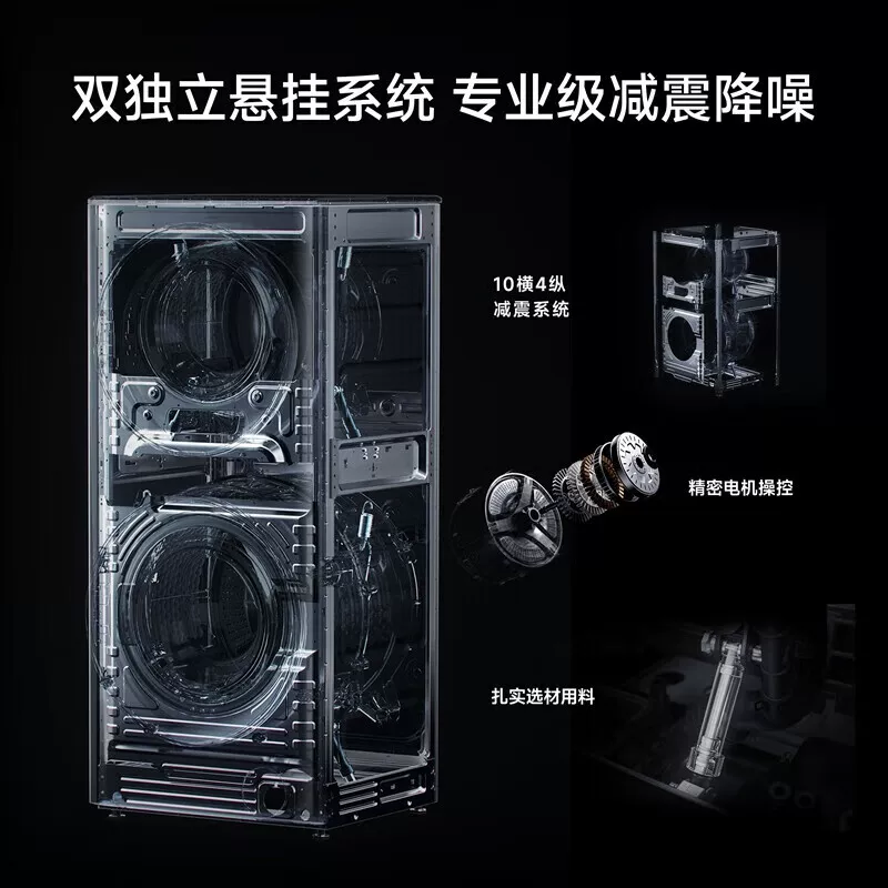 Xiaomi Mijia zoned washing and drying integrated 15kg direct drive variable frequency double drum washing machine fully automatic large capacity 04