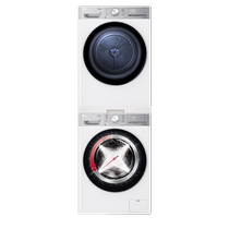 LG washing and drying set small cyclone MAX12 10 imported variable frequency washing machine dryer set 12Y4W 10V9A