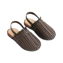 2022 Summer Fashion Childrens Rattan Woven Sandals Girls Fl
