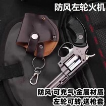 Pistol lighter windproof durable gas inflatable trick-or-treating cigarette lighter gun internet celebrity mens creative