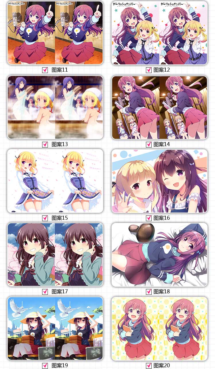 Cô gái số gi (a) số rlish anime xung quanh bộ sưu tập văn phòng phẩm sinh viên bằng nhựa trong suốt - Carton / Hoạt hình liên quan các sticker cute