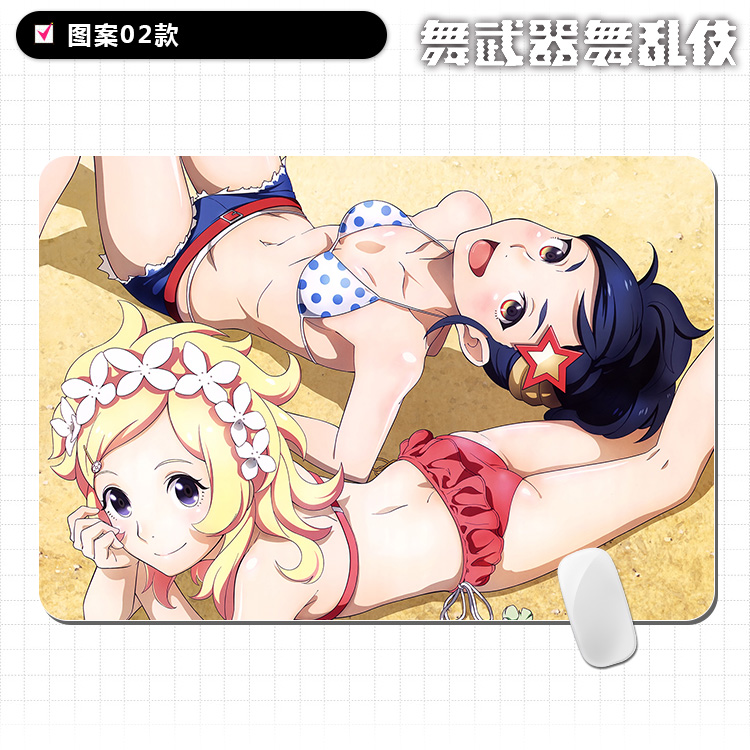 Vũ khí khiêu vũ hỗn loạn bubukiburanki anime ngoại vi khóa chuột pad tùy chỉnh bàn máy tính mat - Carton / Hoạt hình liên quan các sticker cute