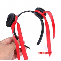 Accessories Nezha red ribbon hair rope 2024 hair ring props accessories cos headdress