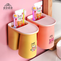 Childrens toothbrushing cup hanging wall style cute washing gargling cup cartoon tooth cylinder suit home little baby hanging wall mug