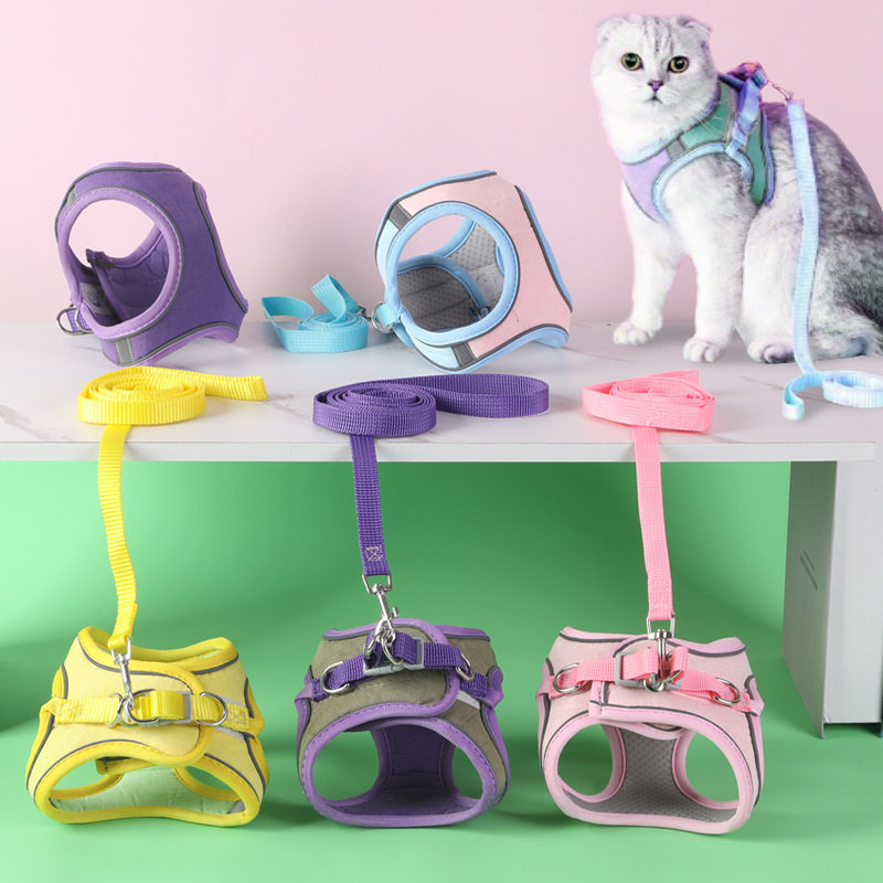 Illustration of Plug Analog Cat Walking Harness Vest