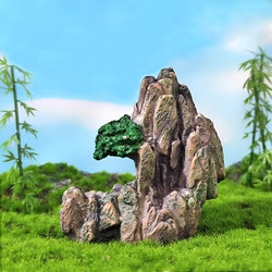 Simulated Mini Resin Rockery Stone Ornaments Micro Landscape Landscaping Bonsai Decoration DIY Small Ornaments Resin Material