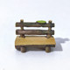 Retro Mini Artificial Wooden Lounge Chair Stool Bench Seat Micro Landscape Succulent Landscaping Decoration Pastoral Small Ornaments