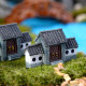 Micro landscape mini ancient architecture Chinese-style archway city gate house house resin landscaping bonsai decoration ornaments