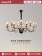 French Crystal Chandelier, Elegant and Luxurious Living Room Main Light, Light French Retro Chandelier, American High-End Villa Lighting