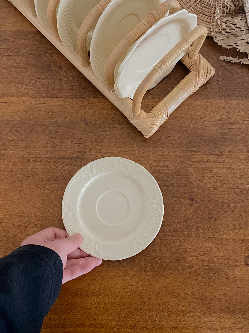 Matching Plate Single plate, small plate, 6-inch coffee cup, matching plate, small ...