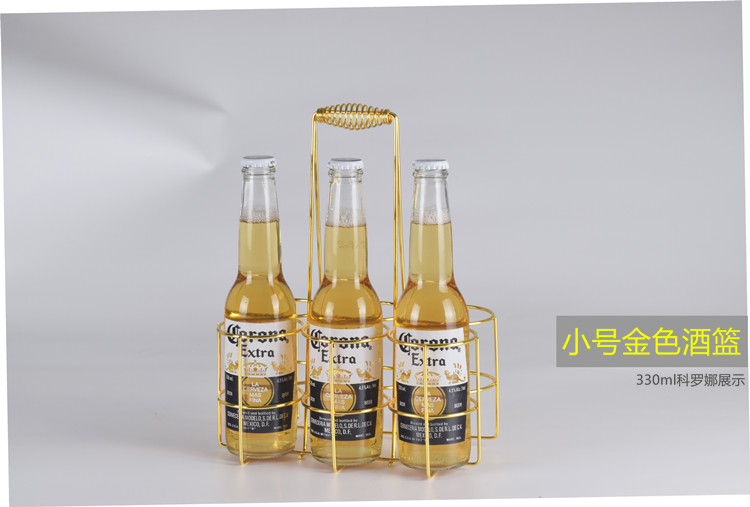 Bia giỏ bia hộp bia cầm tay kệ khách sạn beer picker chai đóng hộp bia giỏ bar ktv wine set