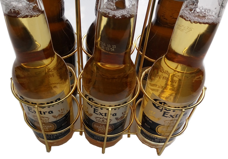 Bia giỏ bia hộp bia cầm tay kệ khách sạn beer picker chai đóng hộp bia giỏ bar ktv wine set