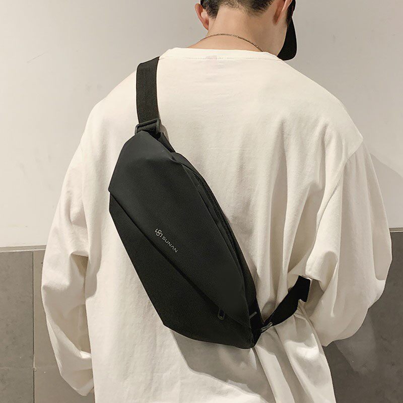 Tide Signs Day Ensemble Chest Bag Men Ins briefs Single shoulder bag Purse Strings SHOULDER BAG SMALL SATCHEL GIRL CANVAS STUDENT Inclined Shoulder Bag