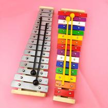 Germany imported 15-tone aluminum plate piano music early education hand knocking piano childrens music toy carillon xylophone teaching special