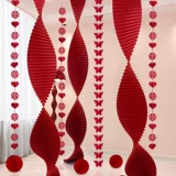 Свадебная комната, оригами, водопад, цветочное украшение, мужчина и женщина, спальня, гостиная, длинный набор счастливых слов, свадебные принадлежности