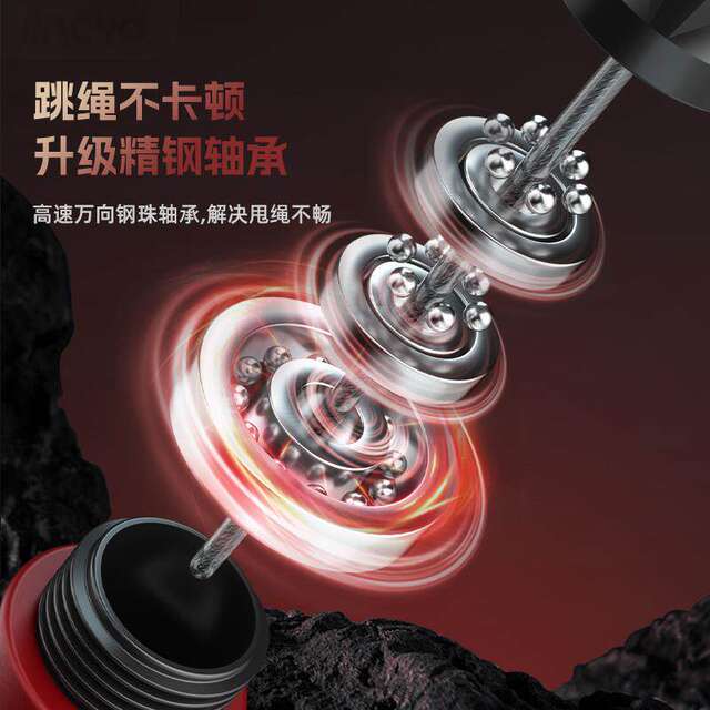 Skipping rope for weight loss, special for men and women, adult sand-style steel wire racing, fitness weight-bearing, non-knotted pattern, double rocking speed