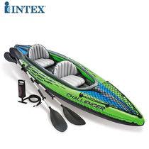 INTEX kayak inflatable boat assault boat fishing boat thickened rubber boat single and double outdoor folding canoe