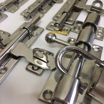 Stainless steel bolt door buckle door bolt anti-theft door Ming bolt lock buckle wooden door door lock door buckle dormitory lock head latch