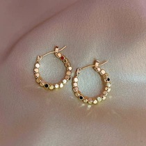 Outlets discount store to pick up 18K gold circle earrings outlets female accessories