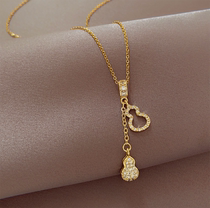 Outlets Clearing and withdrawing cabinet to pick up 18K gold temperament hoist necklace outlets female accessories