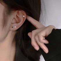 925 pure silver earshot anti-allergy small ear nail block brief about small raising earbuds earbuds earbuds 2021 new