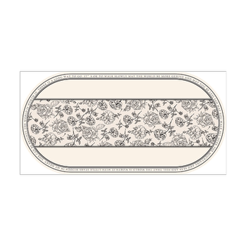 French style table mat waterproof, oil-proof and high temperature resistant