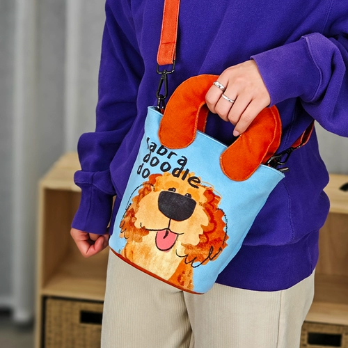 Модный универсальный шоппер с животными, портативная сумка на одно плечо, барсетка, тканевый мешок