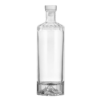 Glass liquor bottle empty bottle sealed special container for household wine high-end storage food grade wine bottle 1366