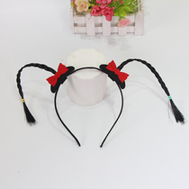 Cute Twist Wigs Small Braid Hair Stirrup Burst Sand Sculptures Super Cute Nets Red Anchor Performance Hairpin Headwear Hair Clip