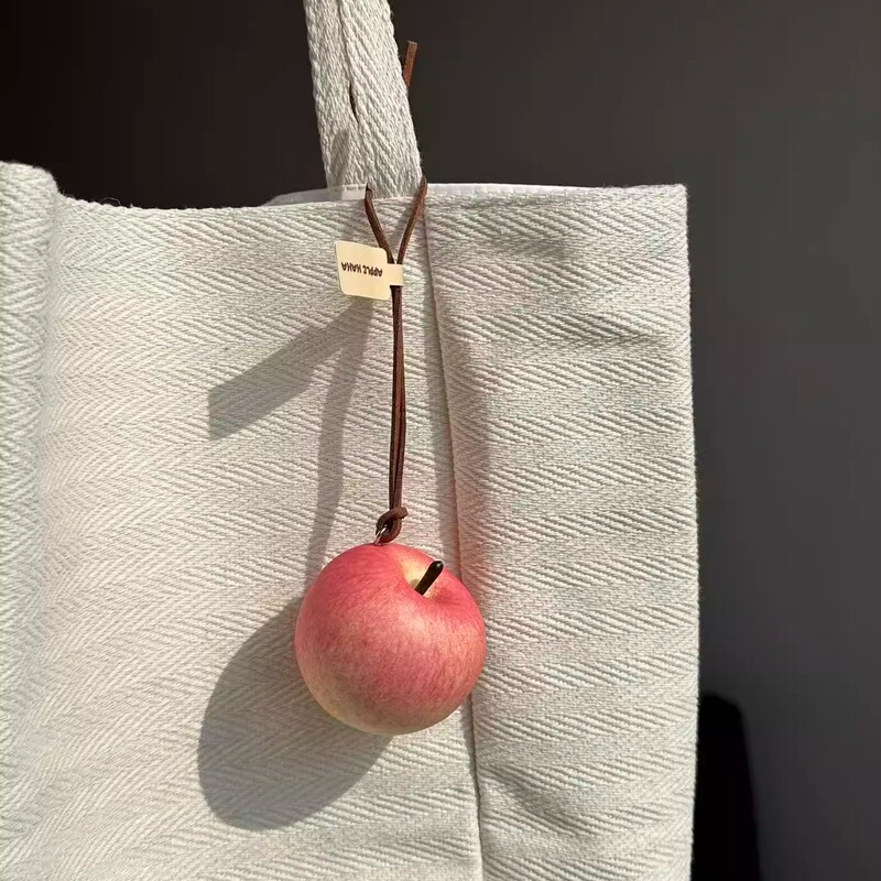 【Guaranteed Safety】Apple Pendant Peace Fruit Pendant Christmas Small Pendant Cute Keychain Good Luck Pendant