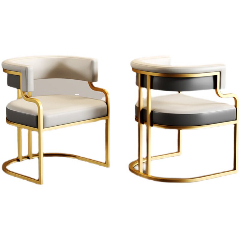 Стул обеденный с платиновой кожей