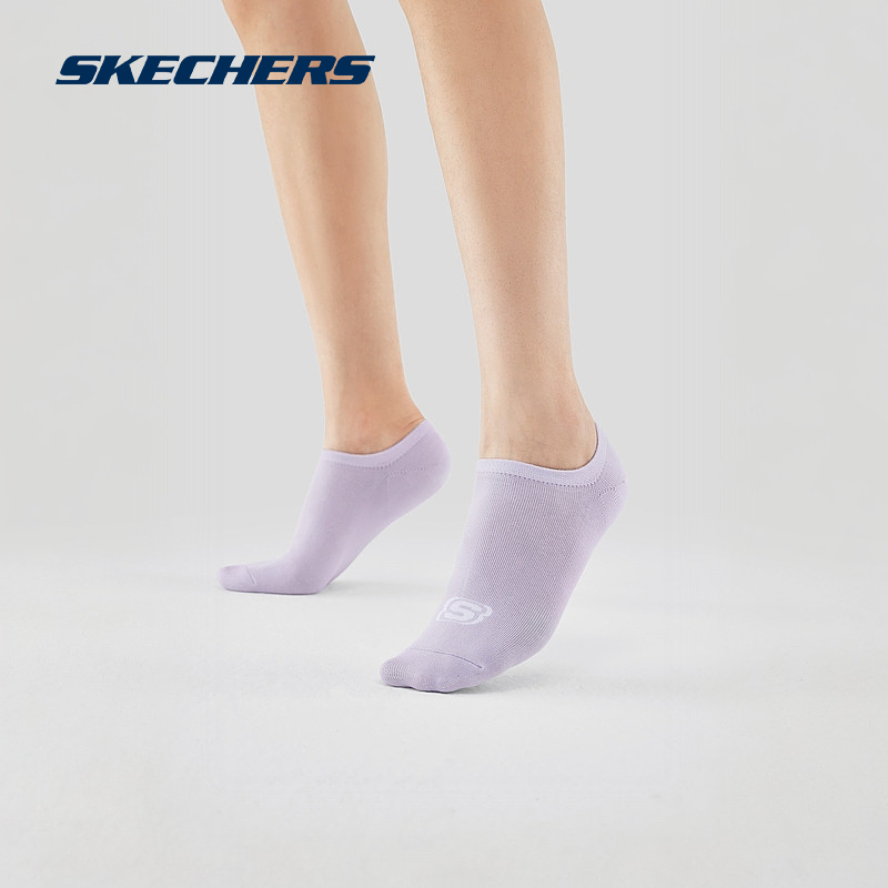 Skechers Official Outlet Women's No-Show Socks Double Pack Invisible Versatile Yarn Comfortable Skin-Friendly Socks Skechers Official Outlet Women's No-Show Socks Double Pack Invisible Versatile Yarn Comfortable Skin-Friendly Socks