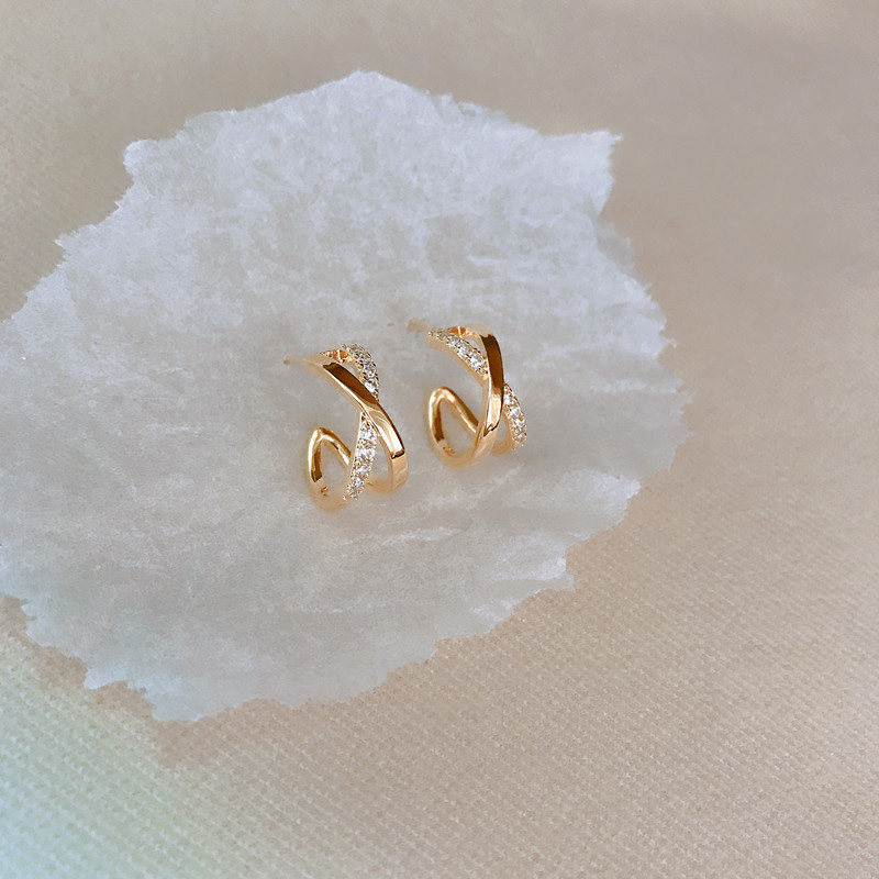 Outlets discount store withdraw the clearance of 18K gold ear needles outlets female accessories